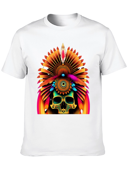 Skull Chief Headdress Graphic Tee