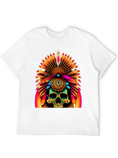Skull Chief Headdress Graphic Tee