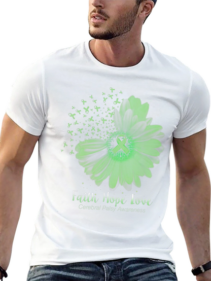 Faith Hope Love Cerebral Palsy Awareness T-Shirt