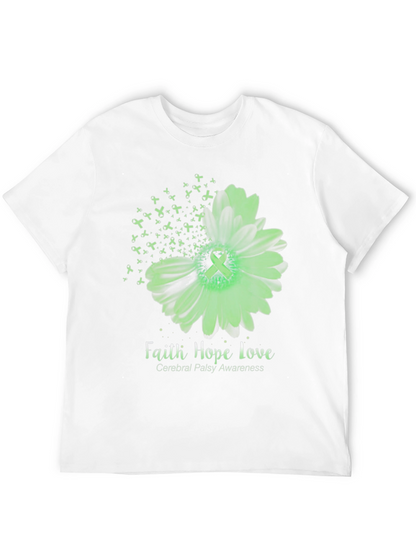 Faith Hope Love Cerebral Palsy Awareness T-Shirt