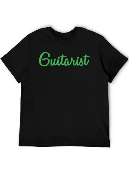 Guitarist Black Crew Neck T-Shirt