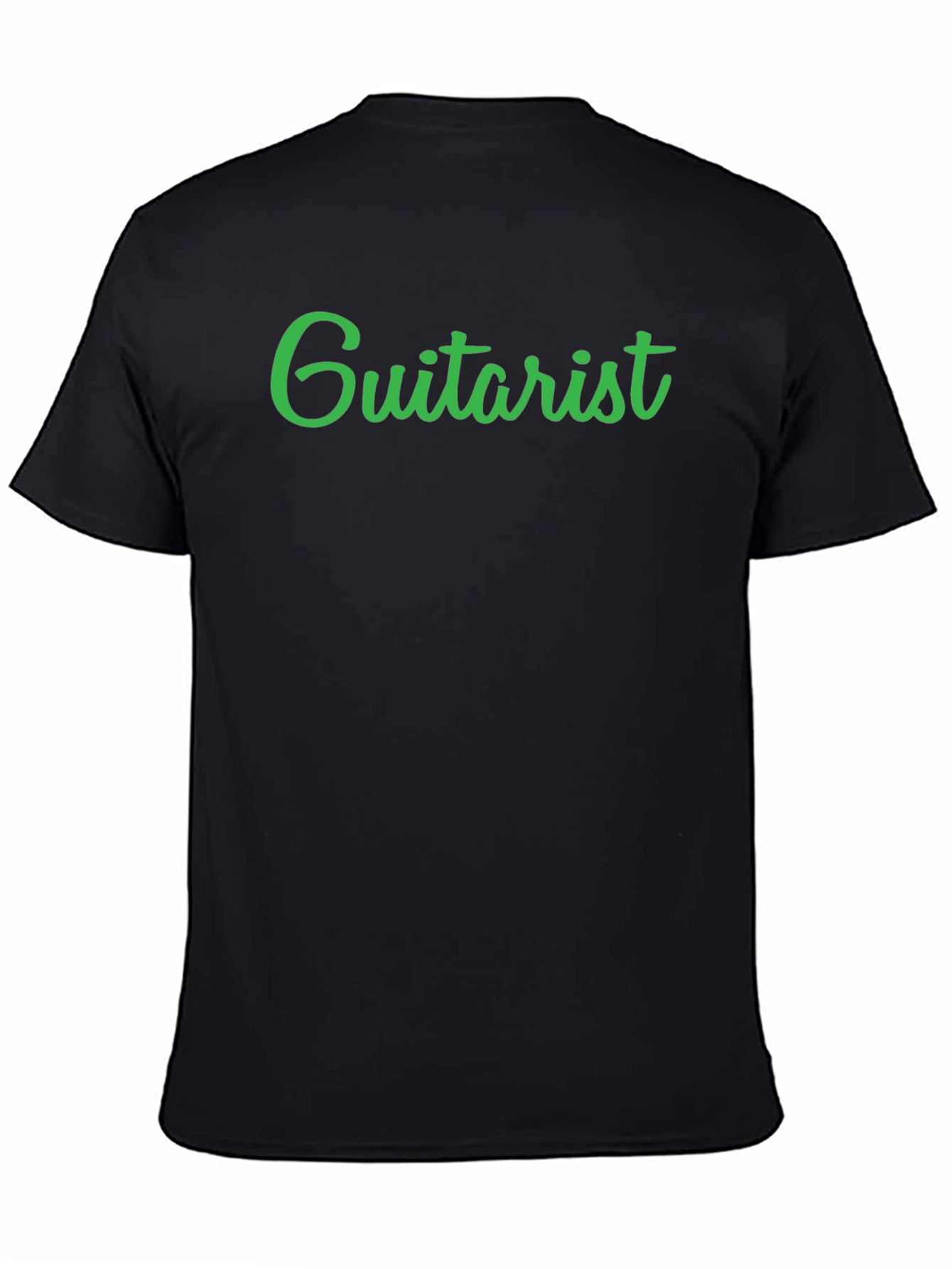Guitarist Black Crew Neck T-Shirt