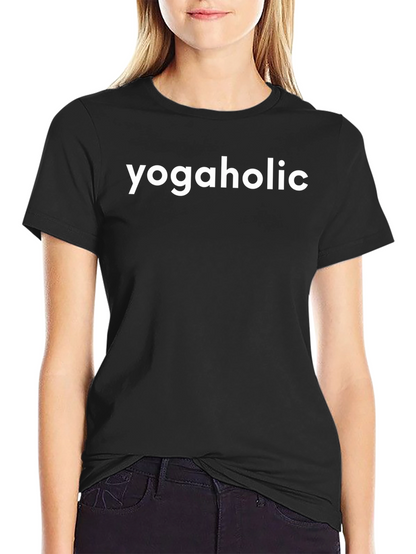 Yogaholic Black T-Shirt - Yoga Lover Apparel