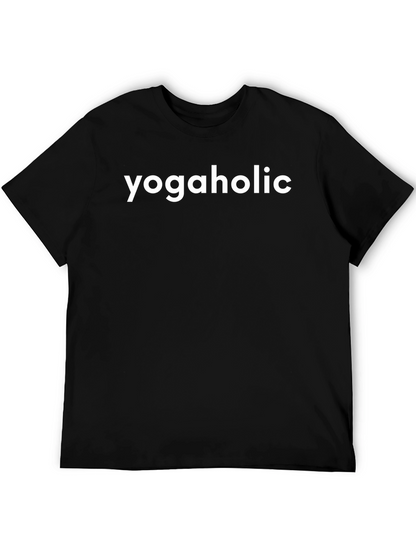 Yogaholic Black T-Shirt - Yoga Lover Apparel