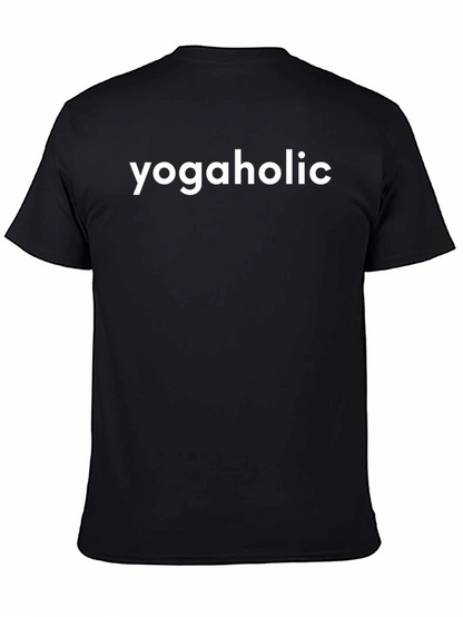 Yogaholic Black T-Shirt - Yoga Lover Apparel