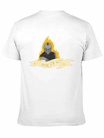 Praise the Sun Knight Graphic Tee - Black