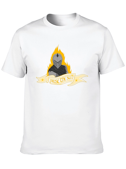 Praise the Sun Knight Graphic Tee - Black