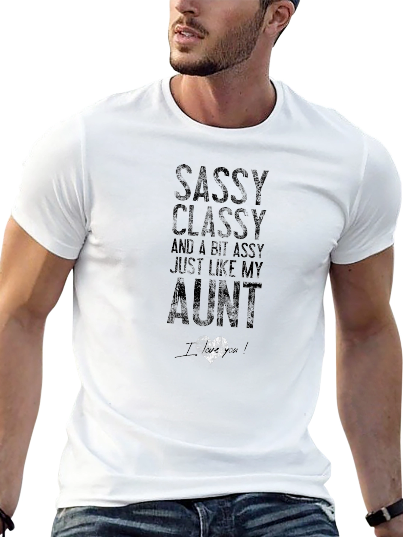 Sassy Classy Auntie Black T-Shirt