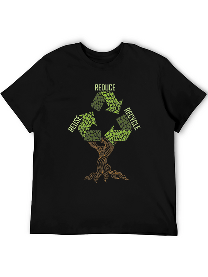 Eco-Friendly Tree Recycle Symbol Graphic Tee