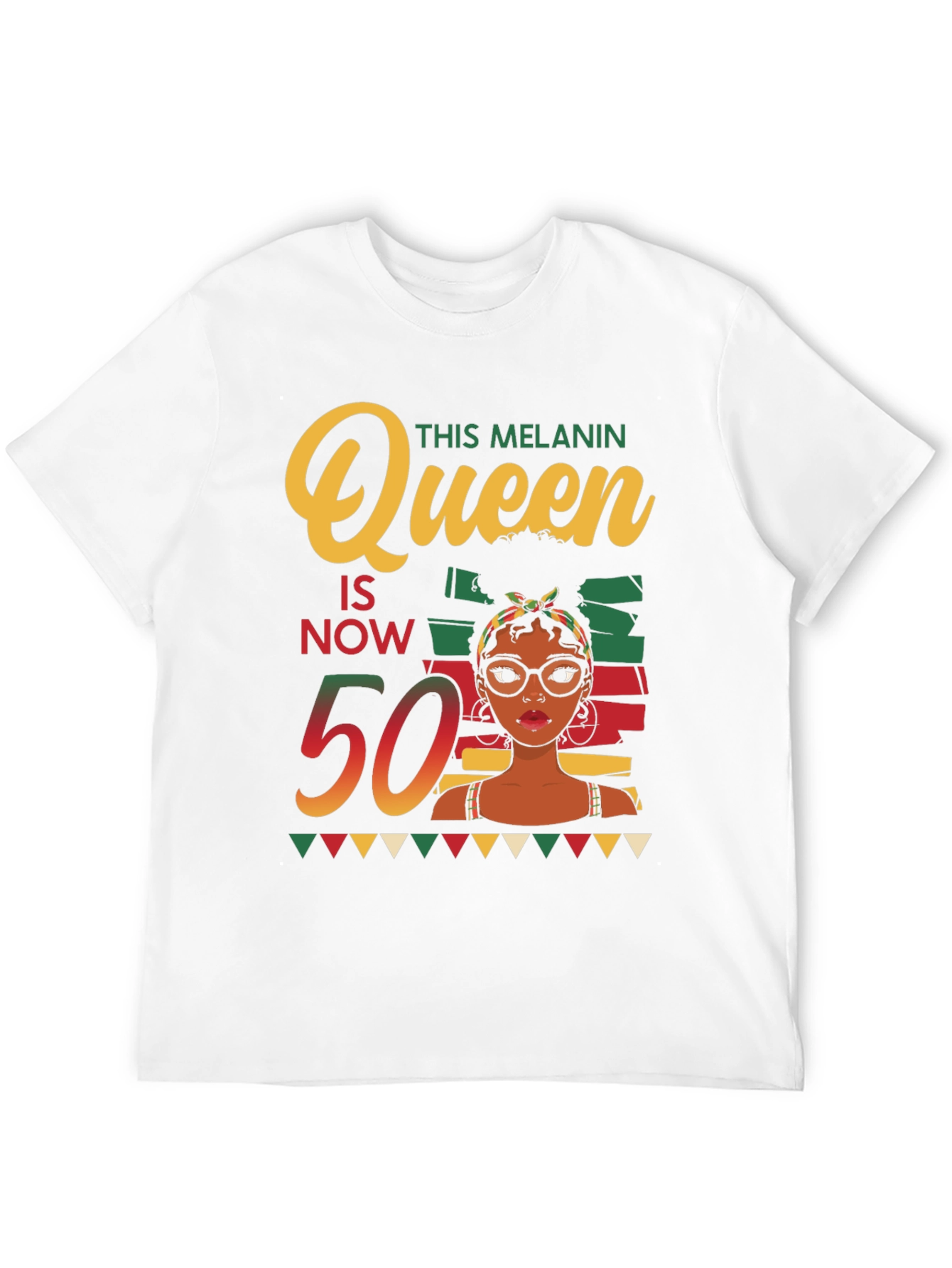 Melanin Queen 50th Birthday T-Shirt