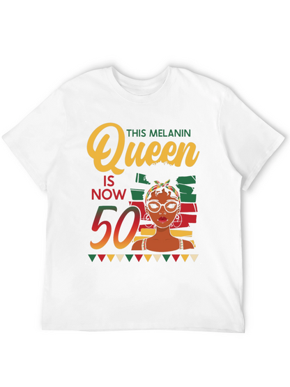 Melanin Queen 50th Birthday T-Shirt