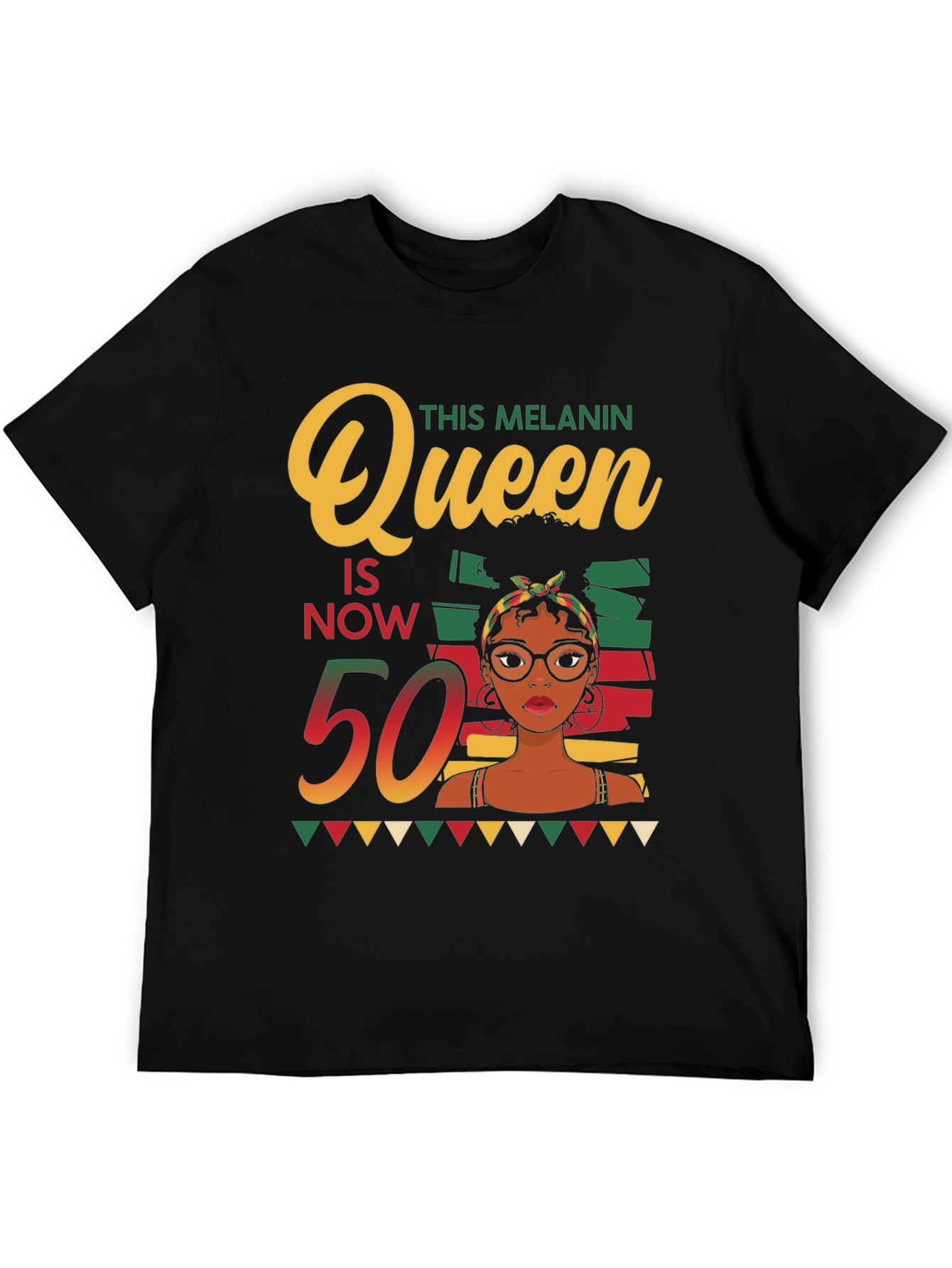 Melanin Queen 50th Birthday T-Shirt