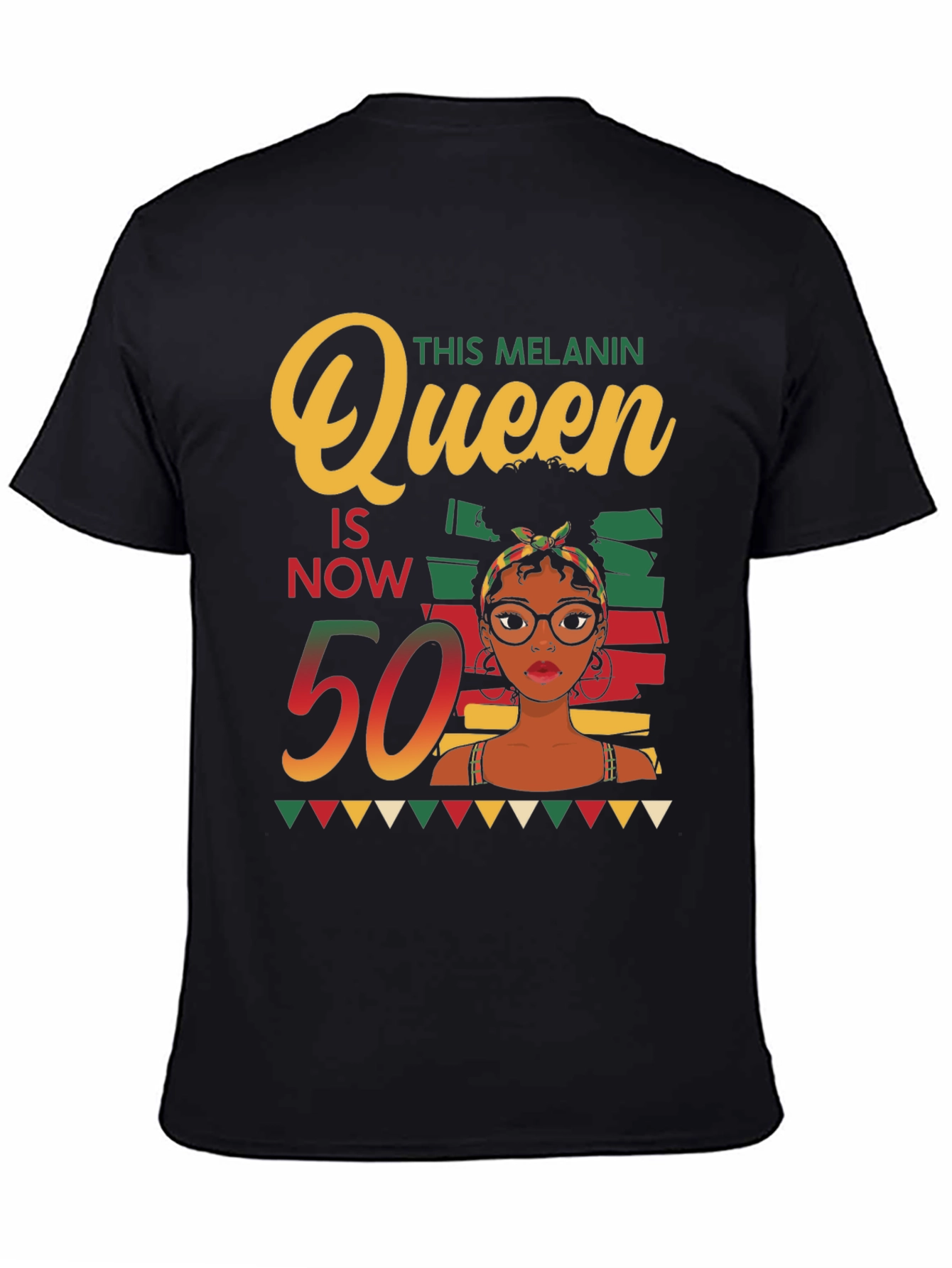 Melanin Queen 50th Birthday T-Shirt