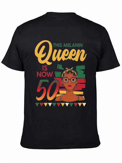 Melanin Queen 50th Birthday T-Shirt