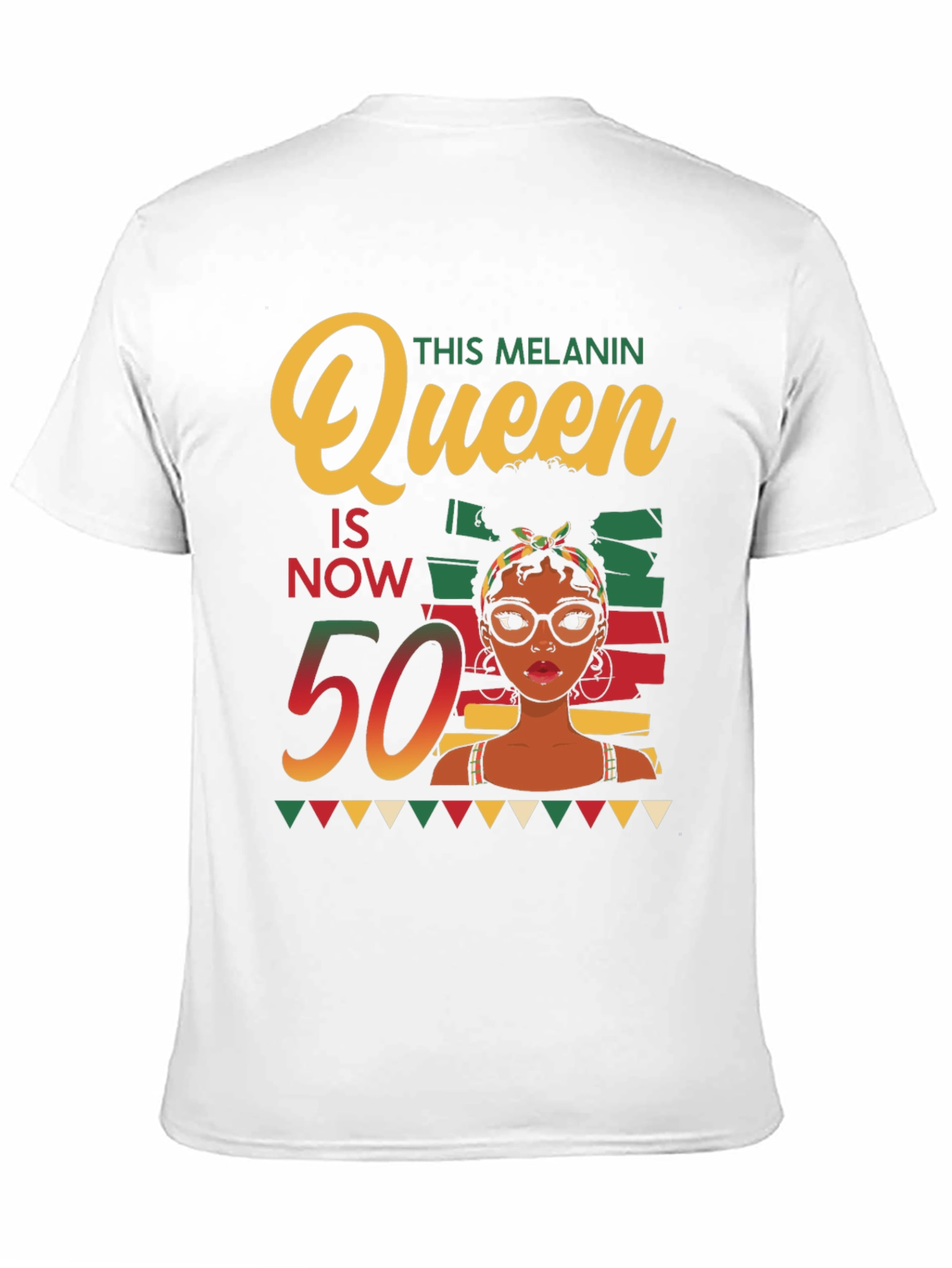 Melanin Queen 50th Birthday T-Shirt