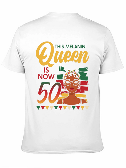 Melanin Queen 50th Birthday T-Shirt