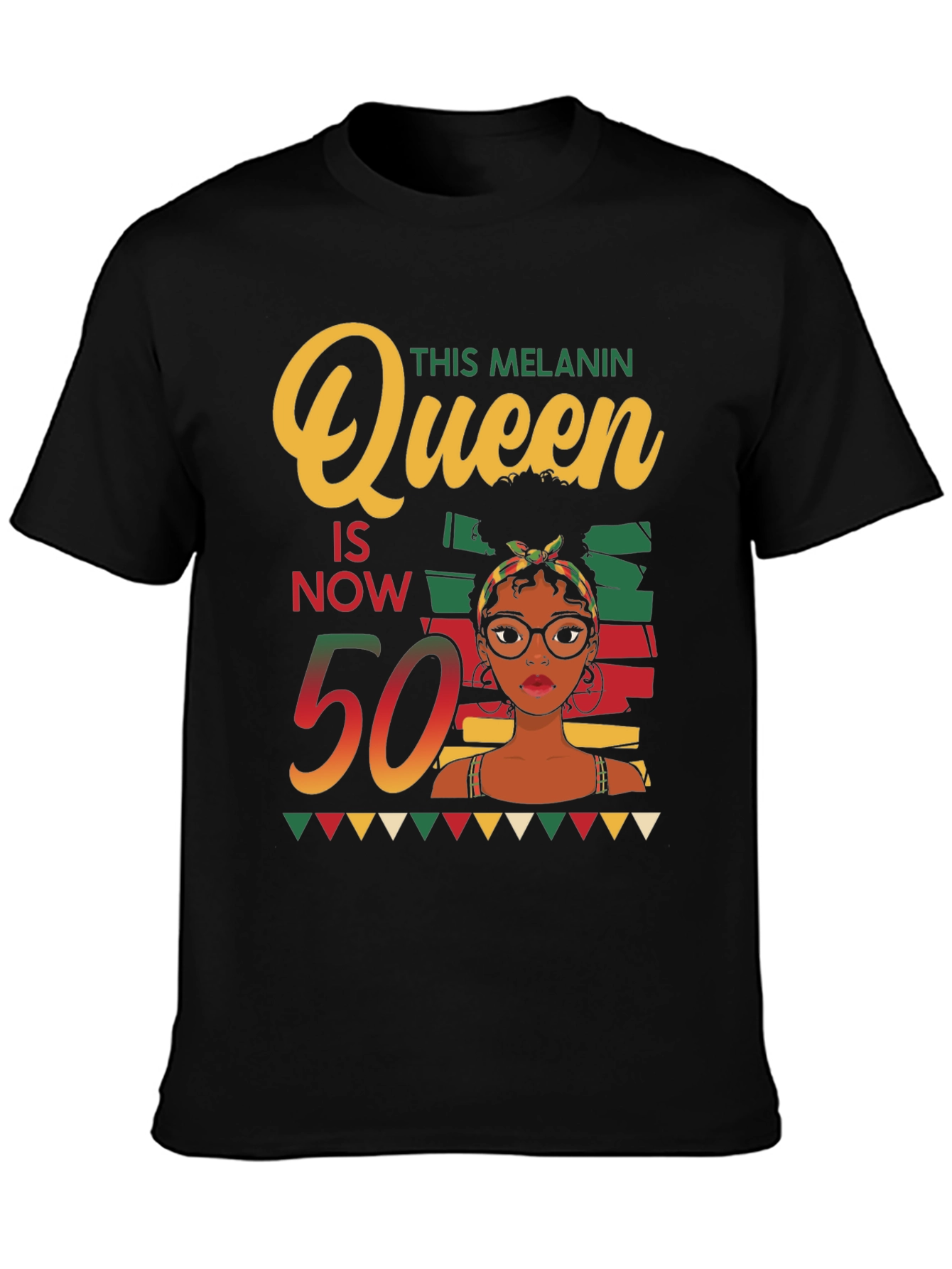 Melanin Queen 50th Birthday T-Shirt