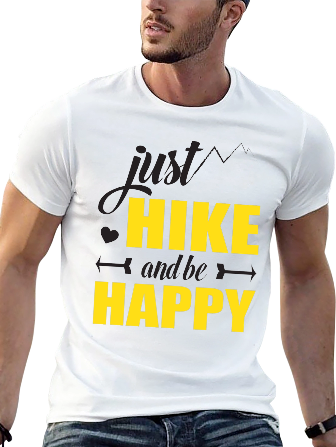 Hike & Be Happy Black T-Shirt
