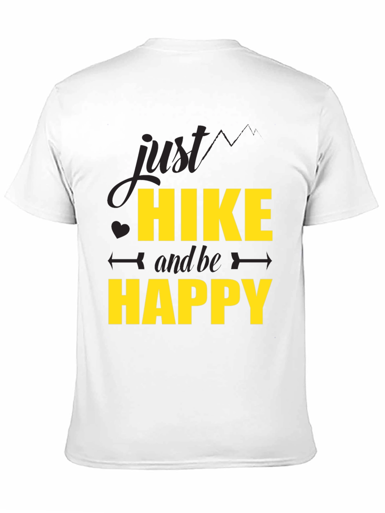 Hike & Be Happy Black T-Shirt
