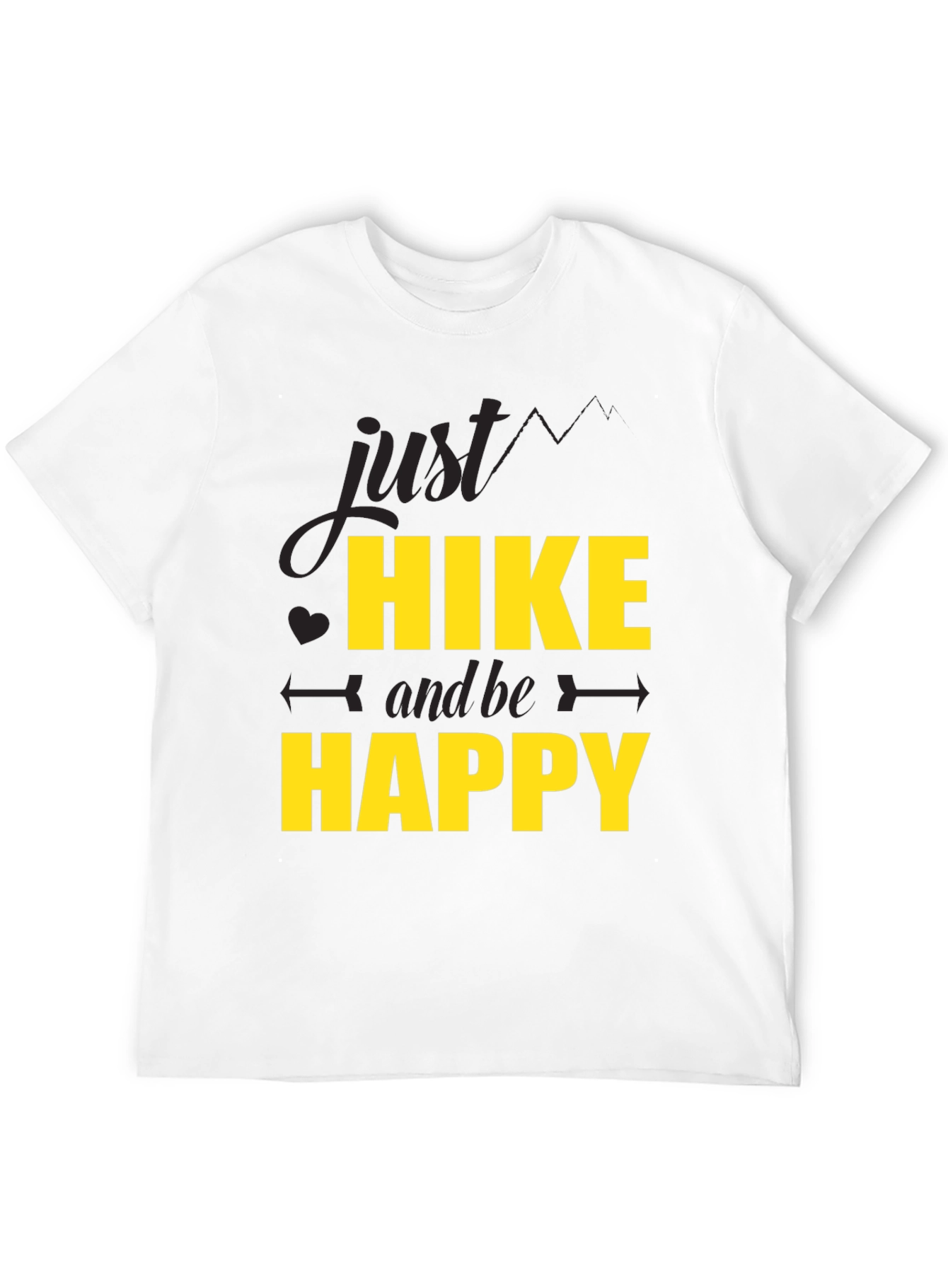 Hike & Be Happy Black T-Shirt