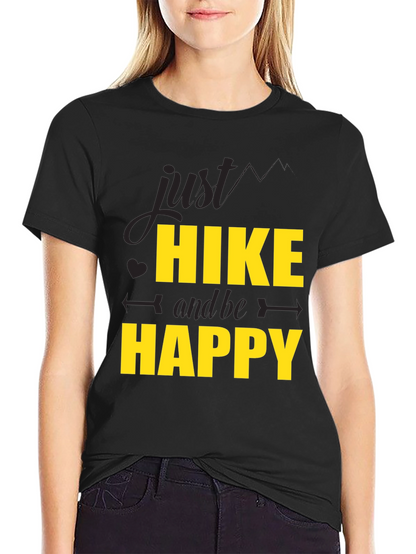 Hike & Be Happy Black T-Shirt