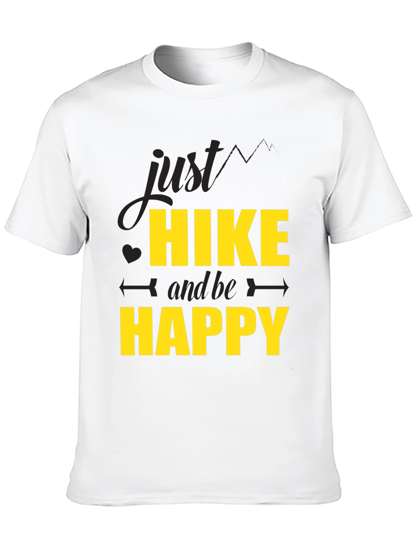 Hike & Be Happy Black T-Shirt