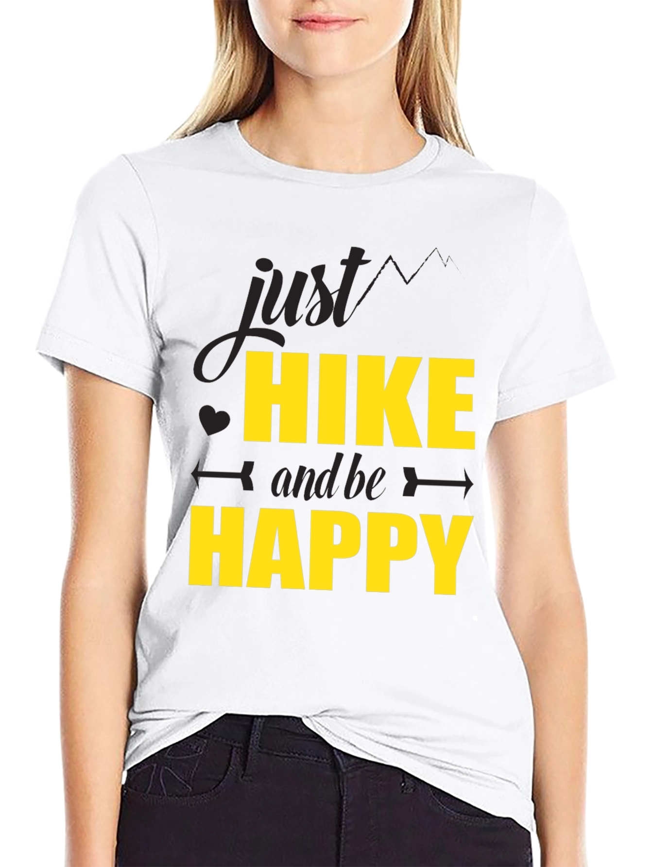 Hike & Be Happy Black T-Shirt