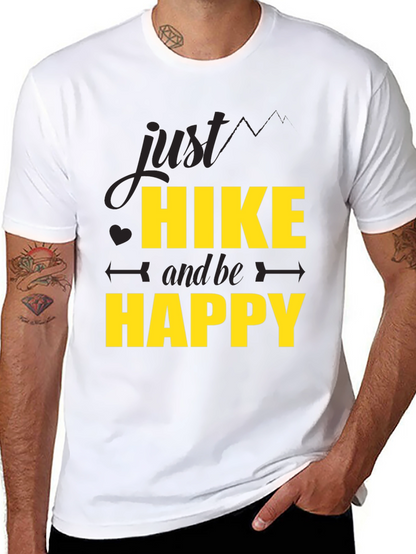 Hike & Be Happy Black T-Shirt