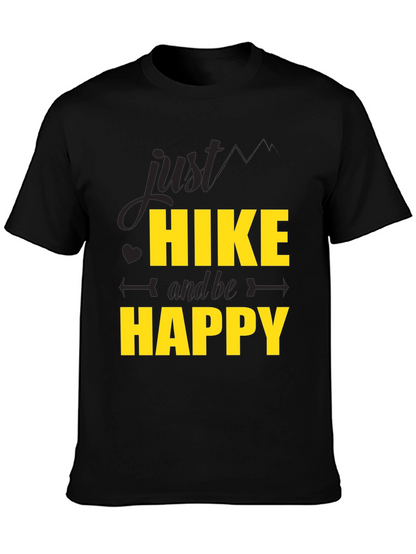 Hike & Be Happy Black T-Shirt