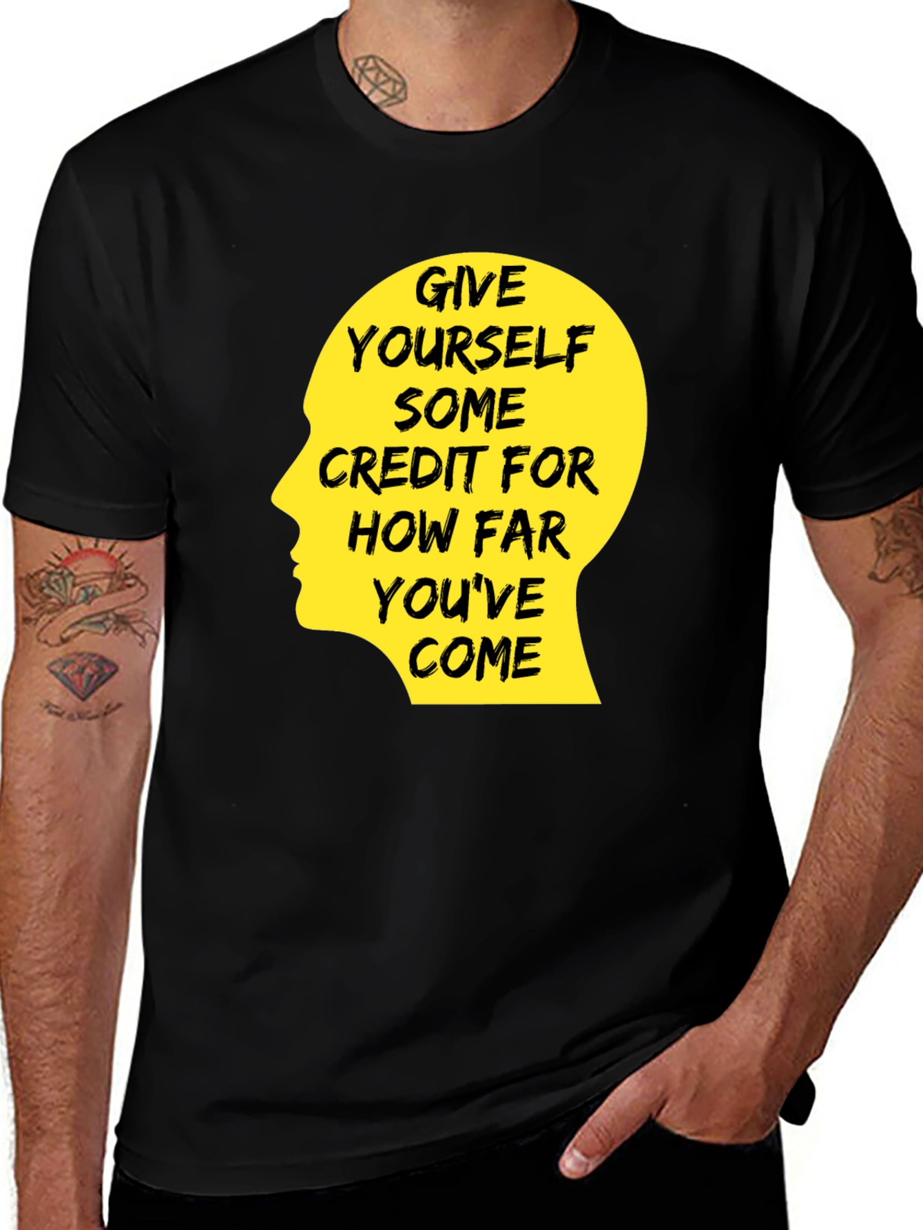 Motivational Quote T-Shirt - Give Yourself Credit
