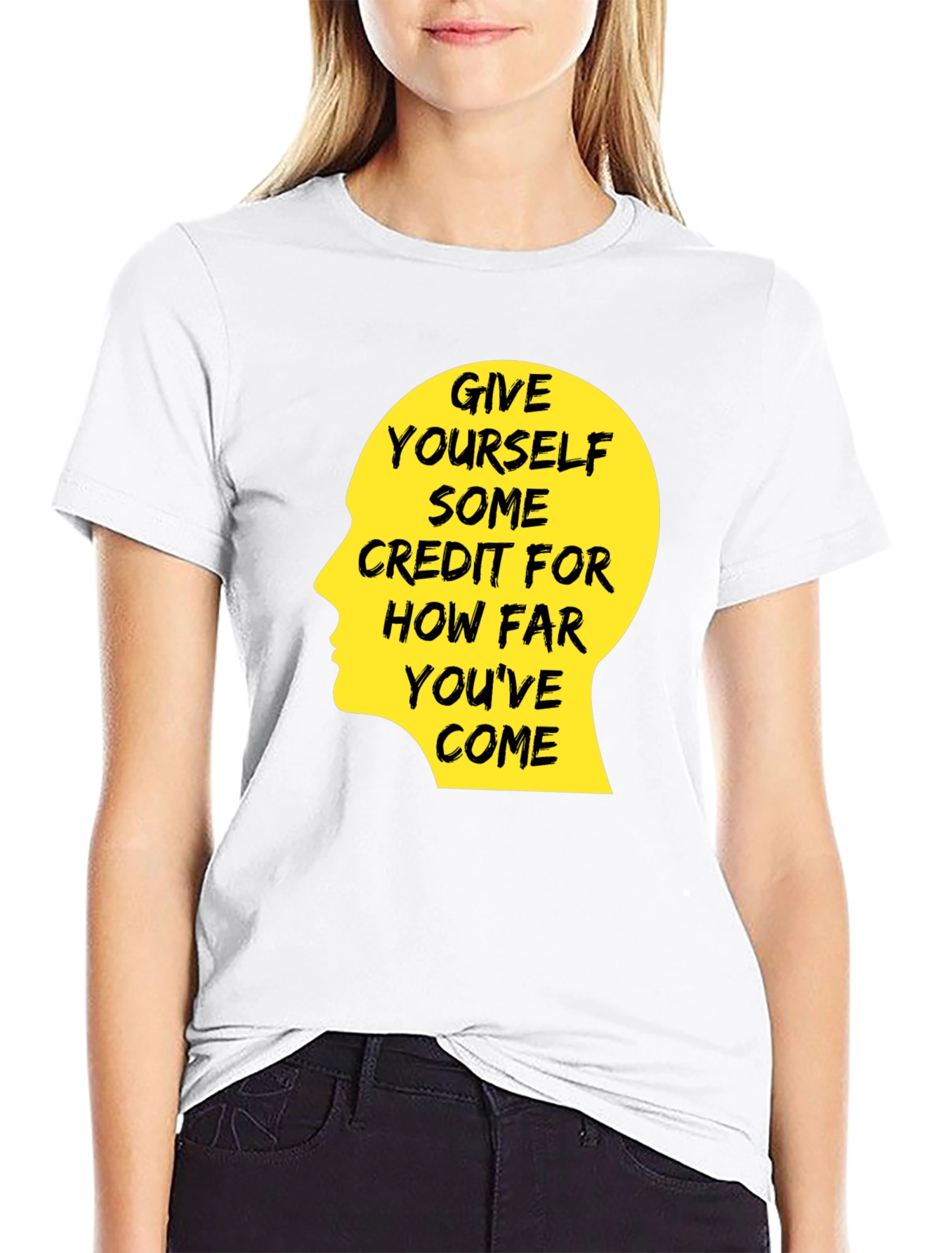 Motivational Quote T-Shirt - Give Yourself Credit