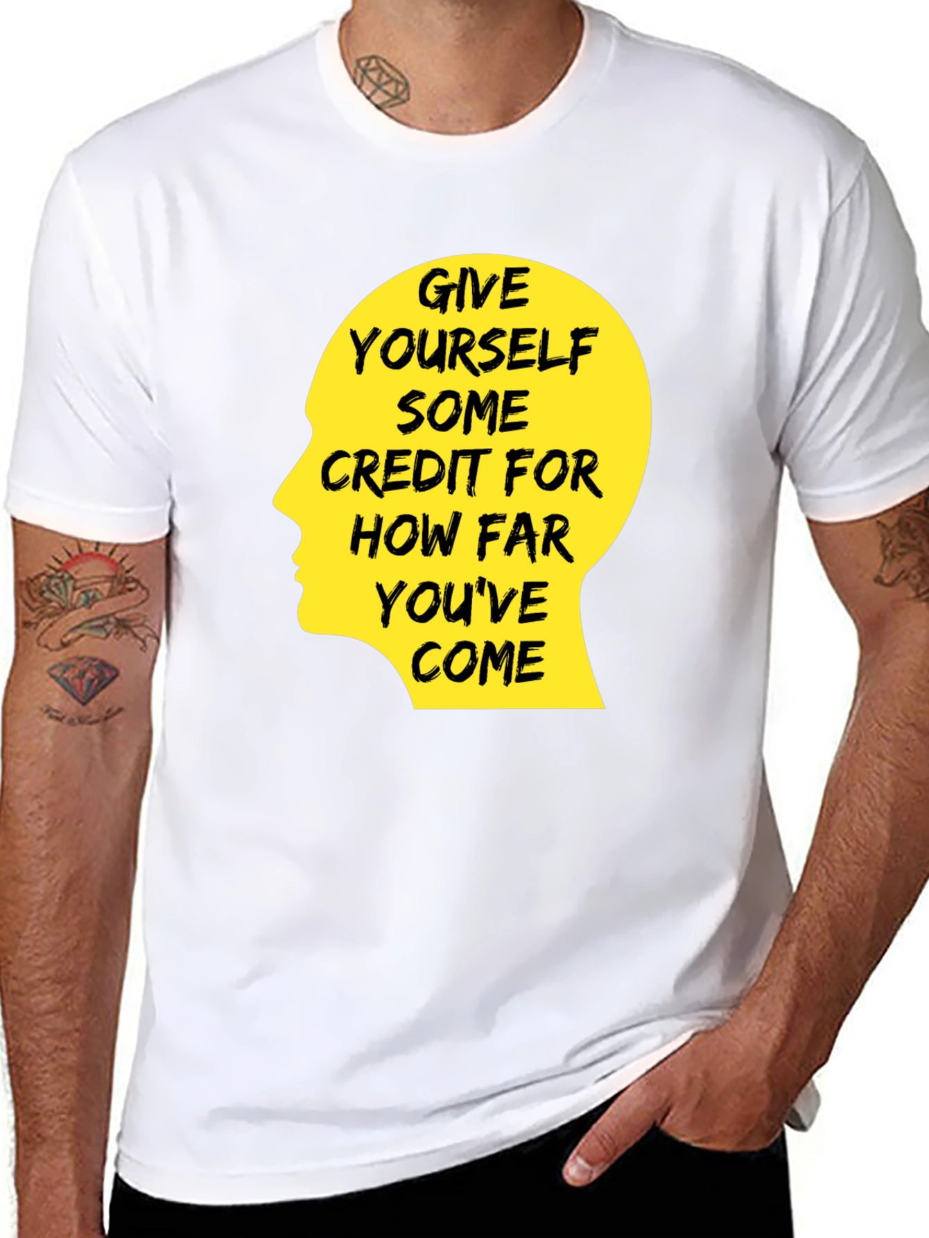 Motivational Quote T-Shirt - Give Yourself Credit
