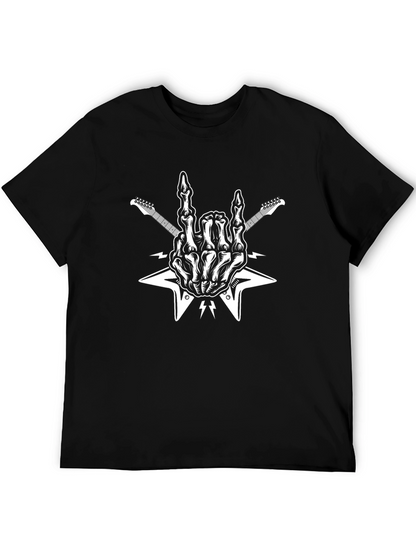 Rock On Skeleton Hand T-Shirt