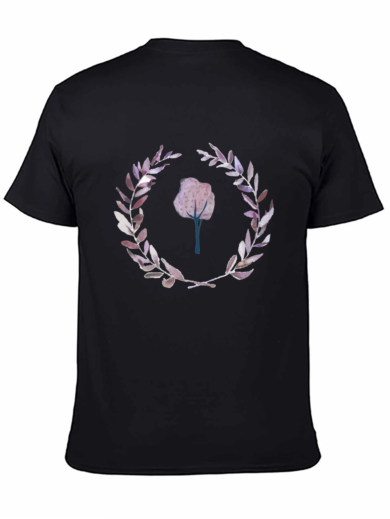 Nature Inspired Graphic Tee - Black