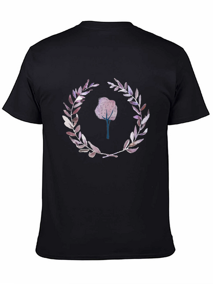 Nature Inspired Graphic Tee - Black