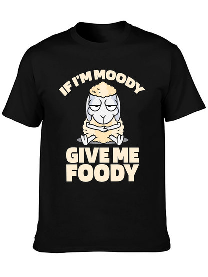Moody Foody Sheep T-Shirt: Soft Cotton Funny Graphic Tee