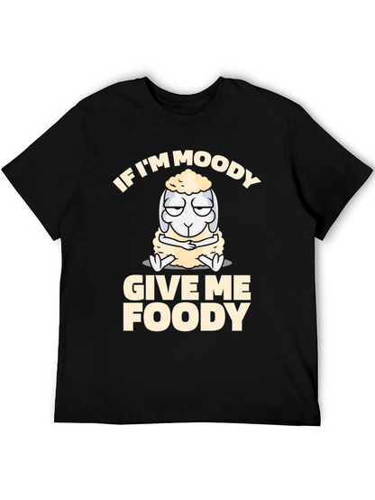 Moody Foody Sheep T-Shirt: Soft Cotton Funny Graphic Tee