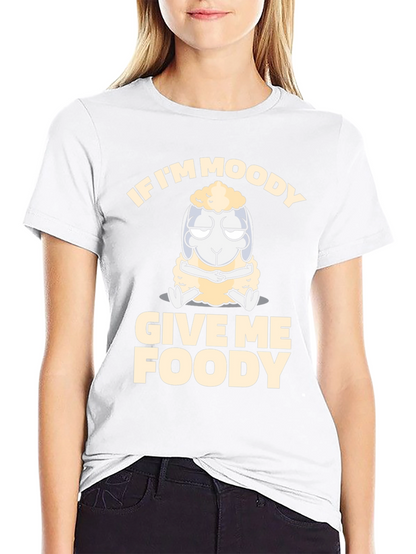 Moody Foody Sheep T-Shirt: Soft Cotton Funny Graphic Tee