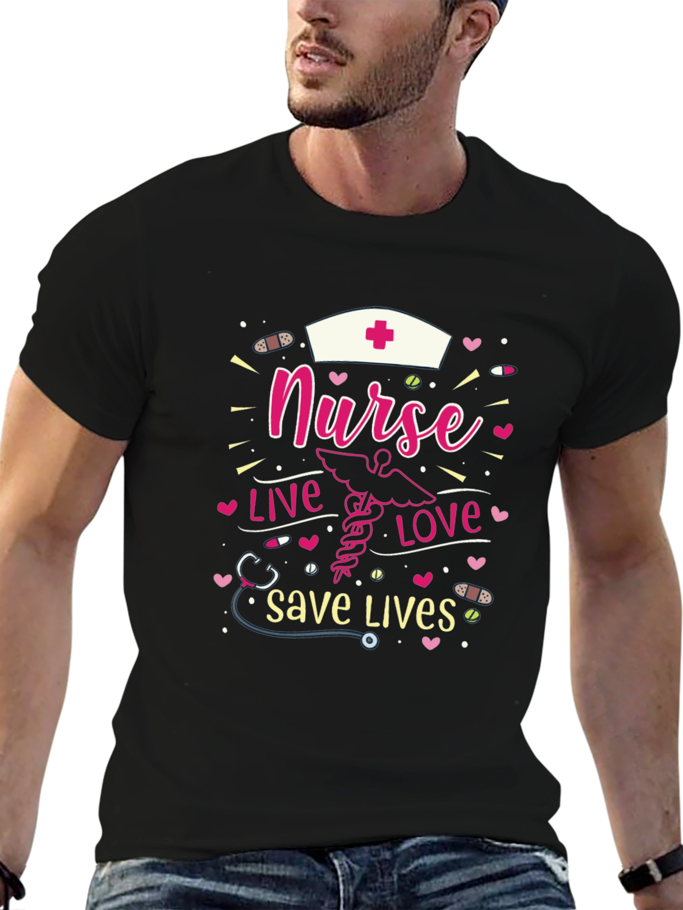 Nurse Live Love Save Lives T-Shirt