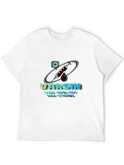 Vaccine T-Shirt - Live Healthy & Strong Design