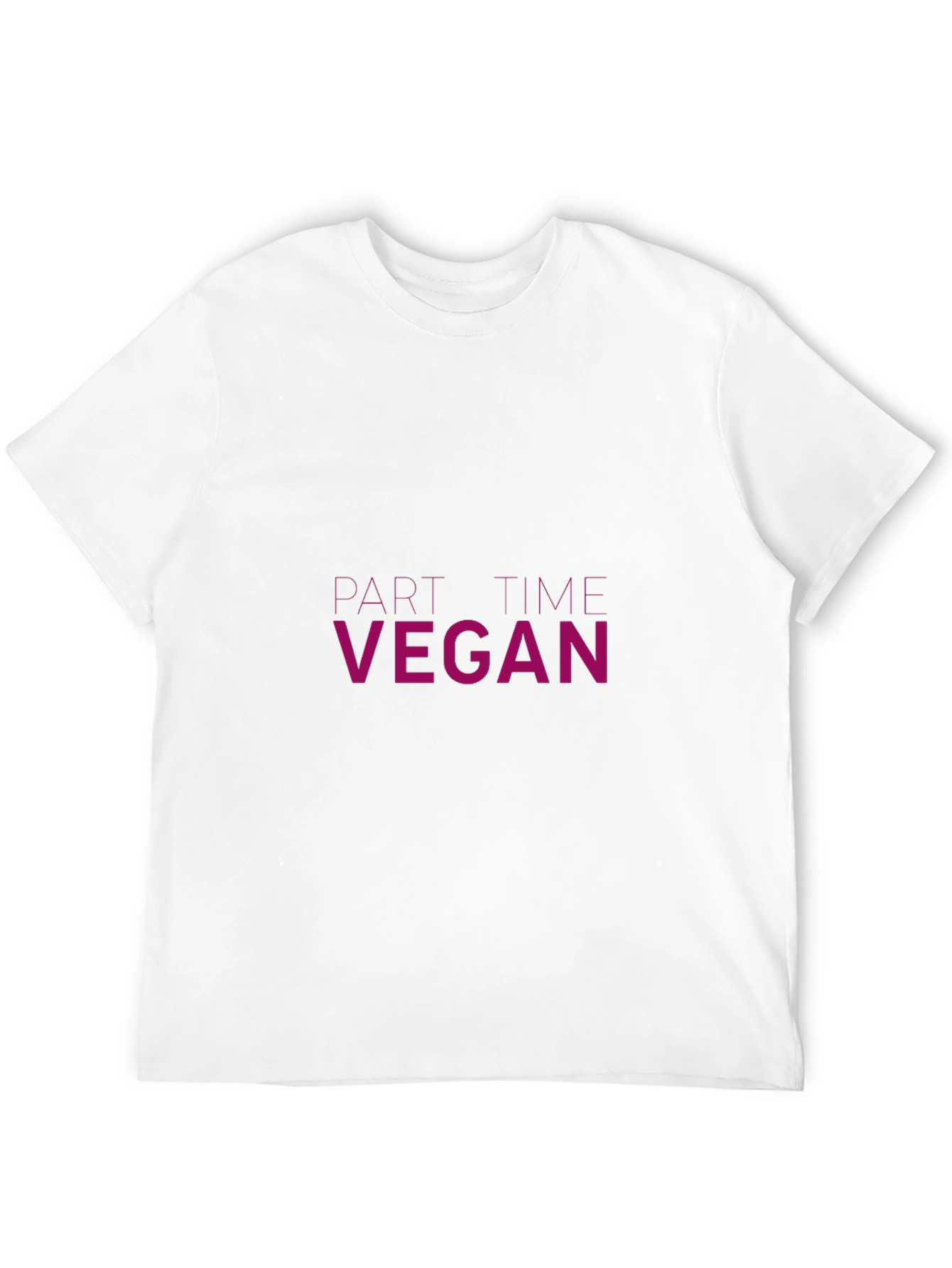 Part-Time Vegan Graphic Tee - Black Unisex T-Shirt