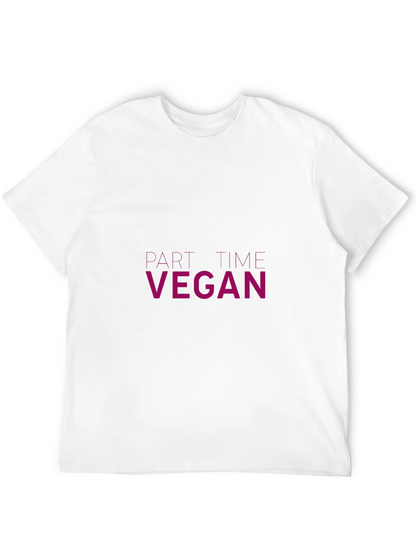 Part-Time Vegan Graphic Tee - Black Unisex T-Shirt