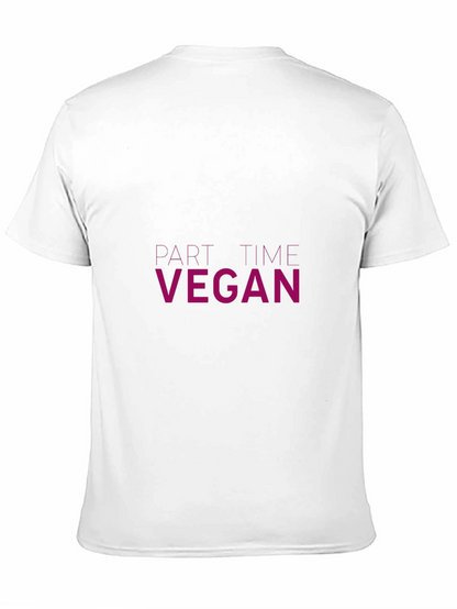 Part-Time Vegan Graphic Tee - Black Unisex T-Shirt