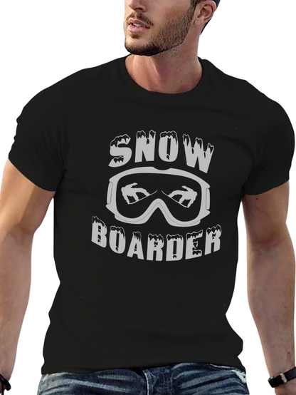 Snowboarder Graphic T-Shirt - Black