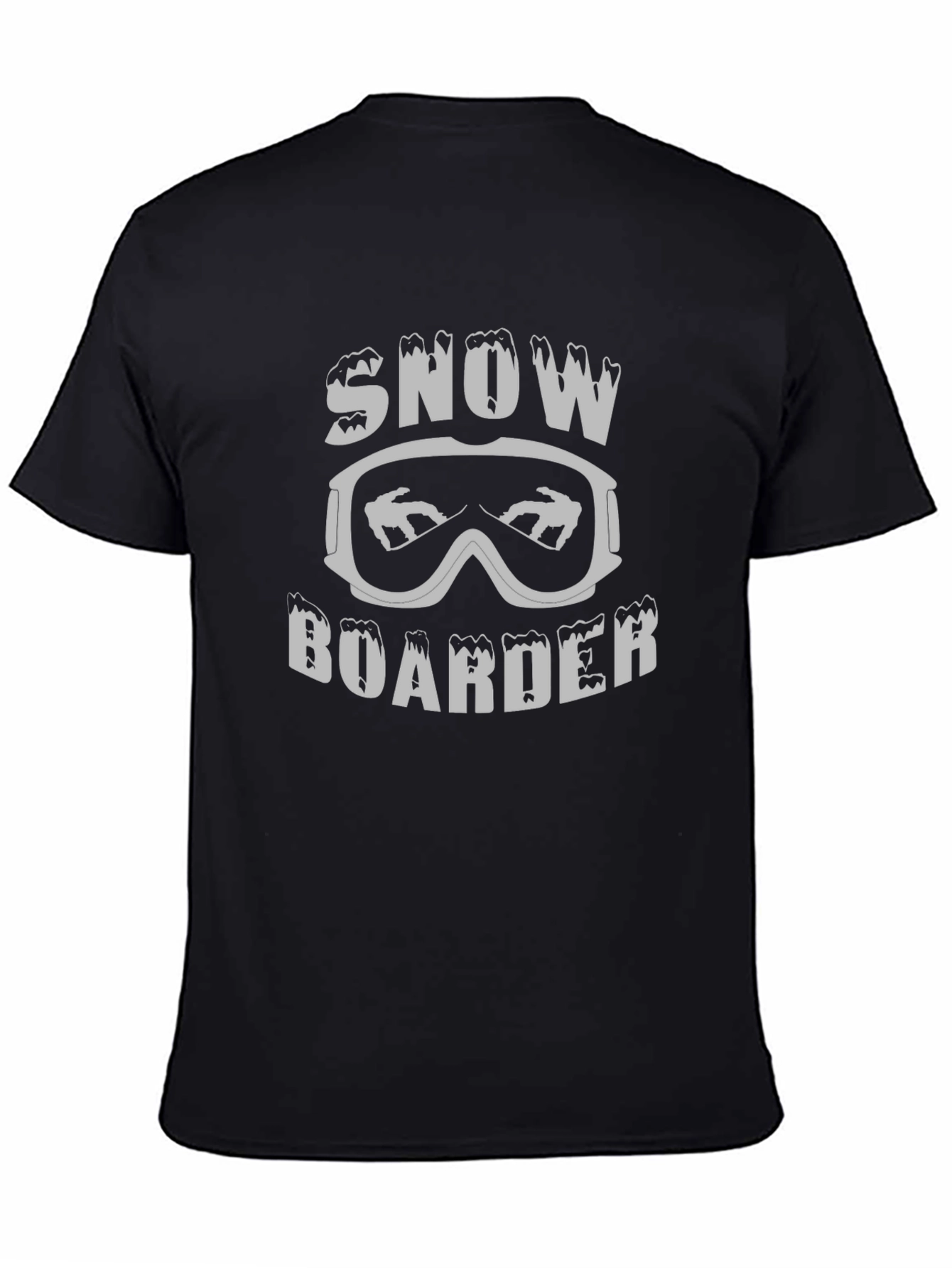 Snowboarder Graphic T-Shirt - Black