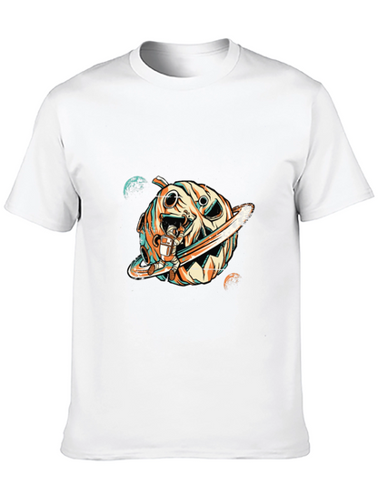 Astronaut Pumpkin Planet T-Shirt
