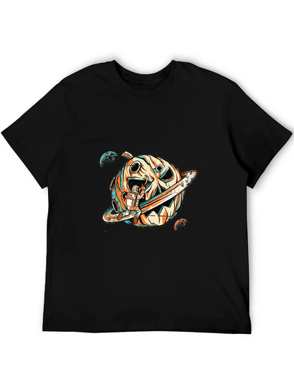 Astronaut Pumpkin Planet T-Shirt