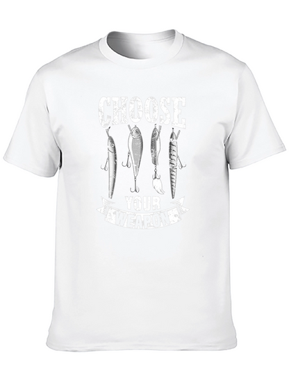 Choose Your Weapon Fishing Lures Graphic T-Shirt