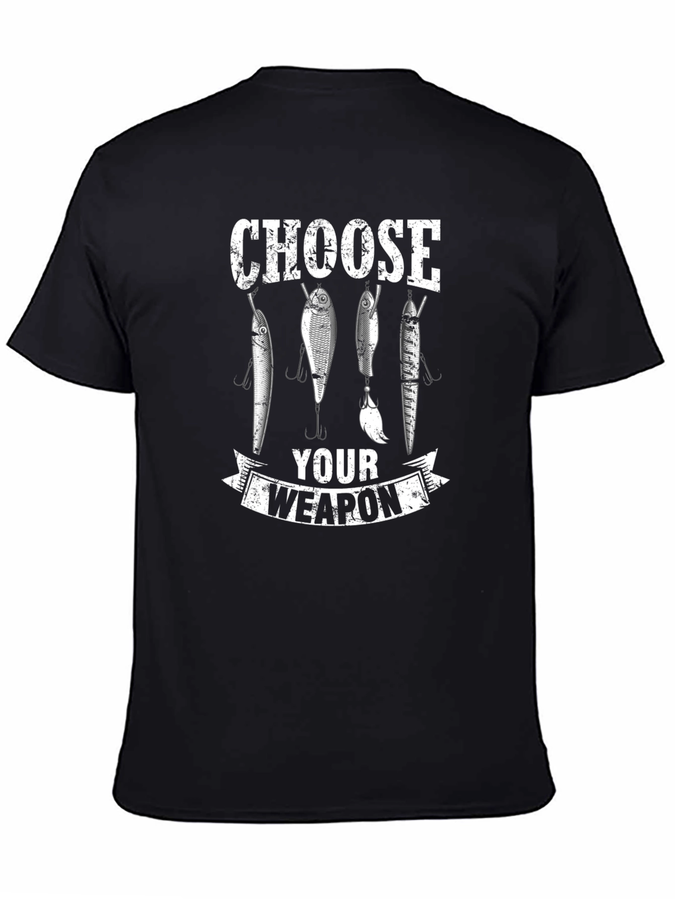 Choose Your Weapon Fishing Lures Graphic T-Shirt