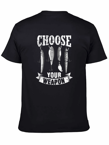 Choose Your Weapon Fishing Lures Graphic T-Shirt